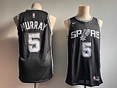 Spurs 5 Dejounte Murray Black Nike Swingman Jersey,baseball caps,new era cap wholesale,wholesale hats